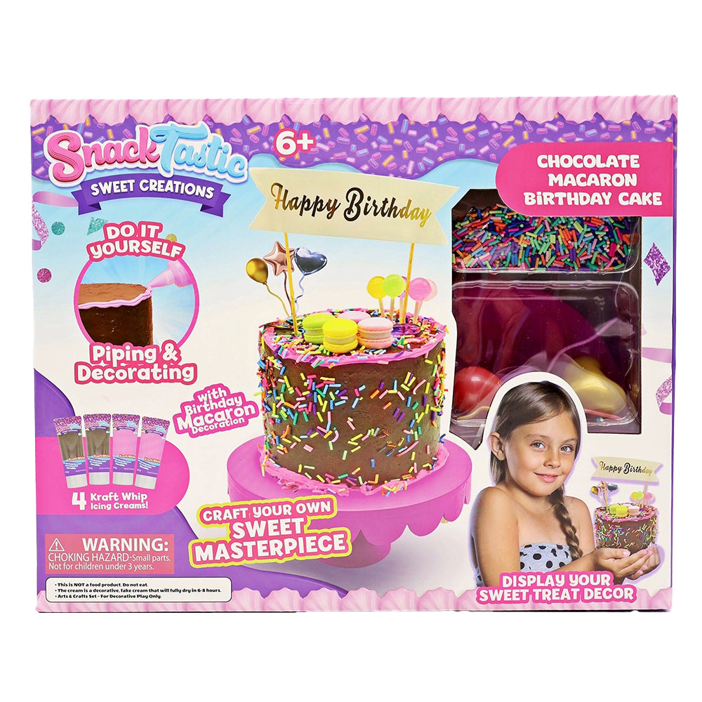 SnackTastic Sweet Creation - Chocolate Macaron Birthday Cake Main image
