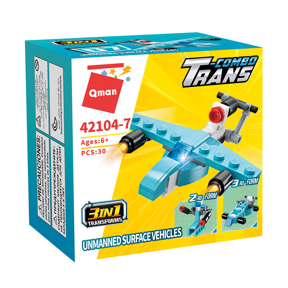 Qman Building Blocks Trans-Combo 42104 Voyage Expedition Team