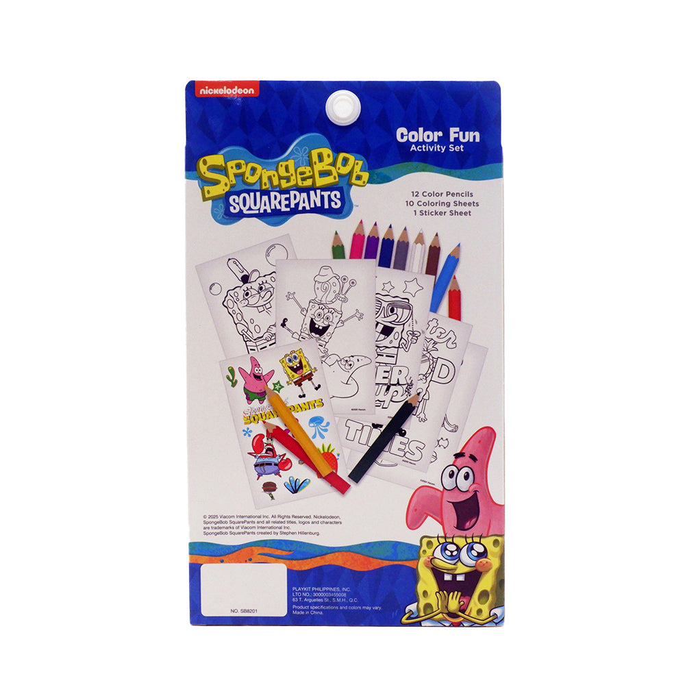 Spongebob Squarepants Color Fun Activity Set