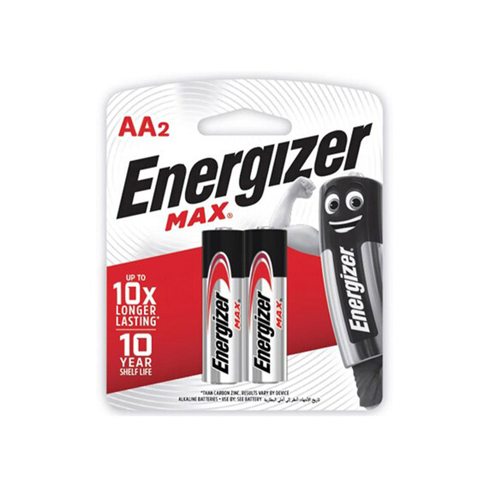 Energizer Alkaline Battery Max AA (E91BP2)