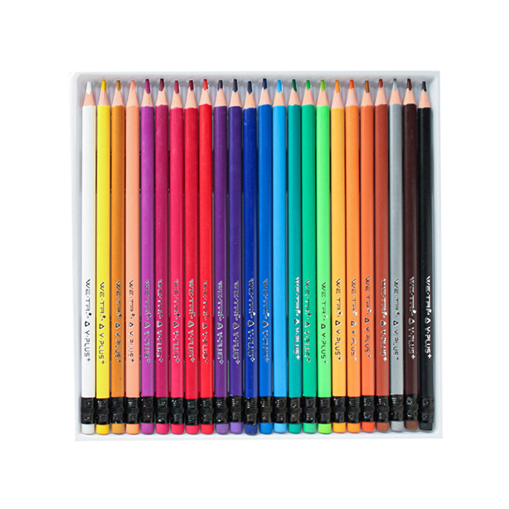 Y-Plus We-Tri Erasable Colour Pencil - 24 Colours Secondary image