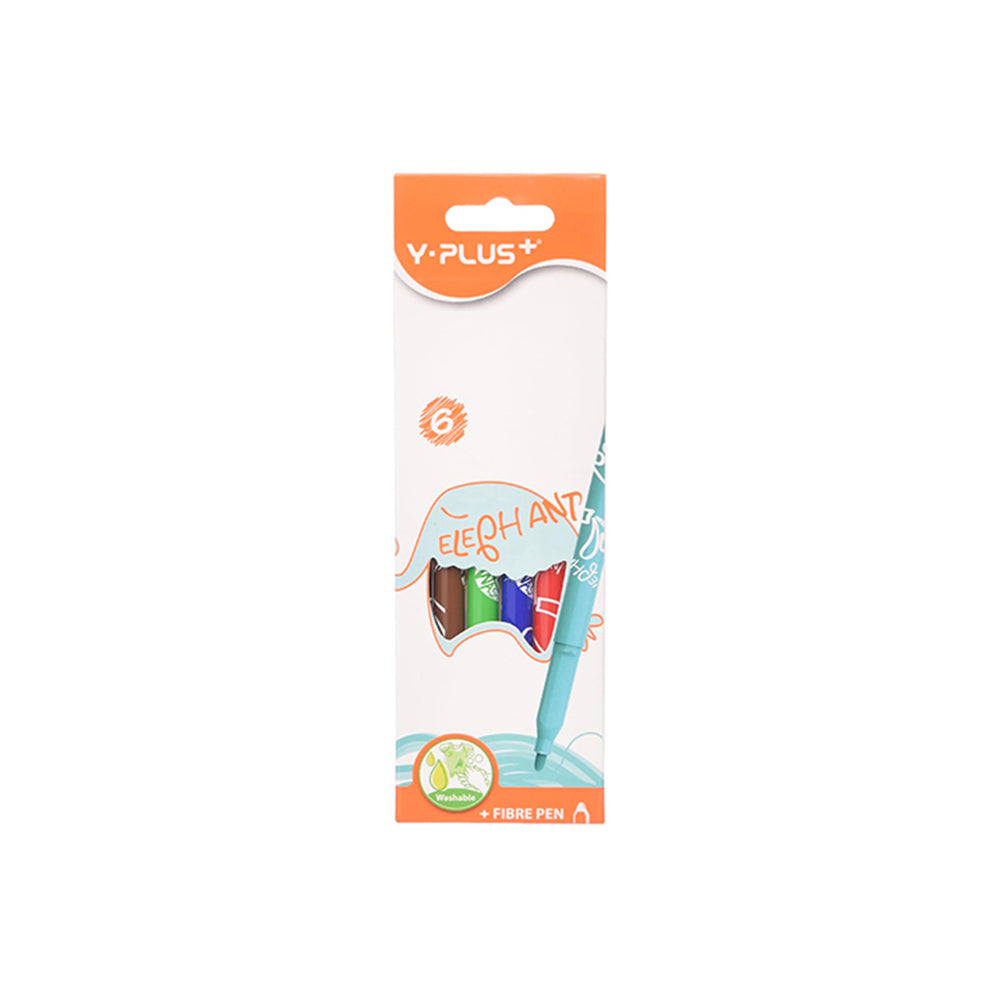 Y-Plus Elephant Washable Fibre Pen - 6 color Main image
