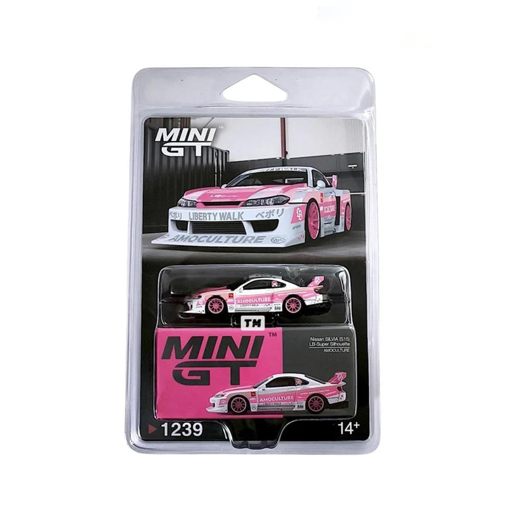 Mini GT 1:64 Nissan Silvia (S15) LB-Super Silhouette - Amoculture Blister Packaging Secondary image