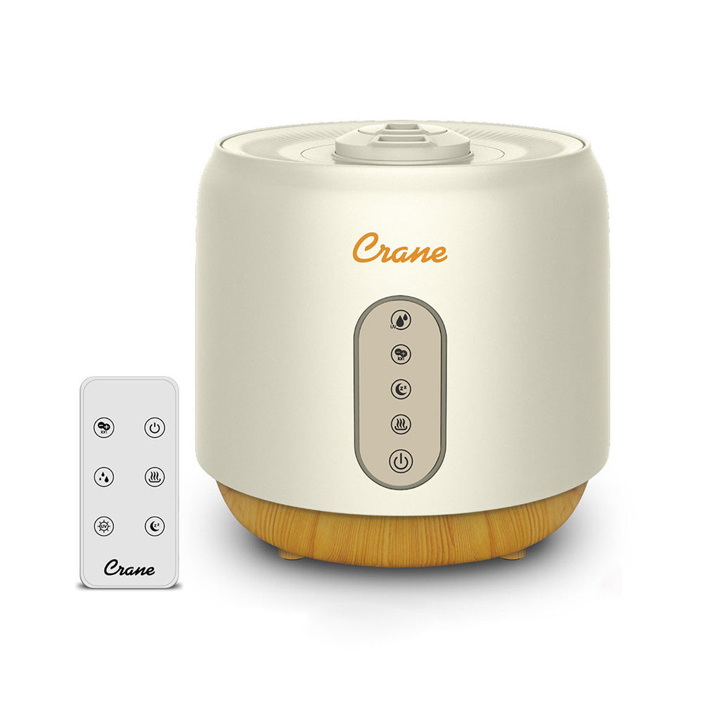 Crane 5-in-1 Top Fill Warm and Cool Mist Humidifier + Air Purifier
