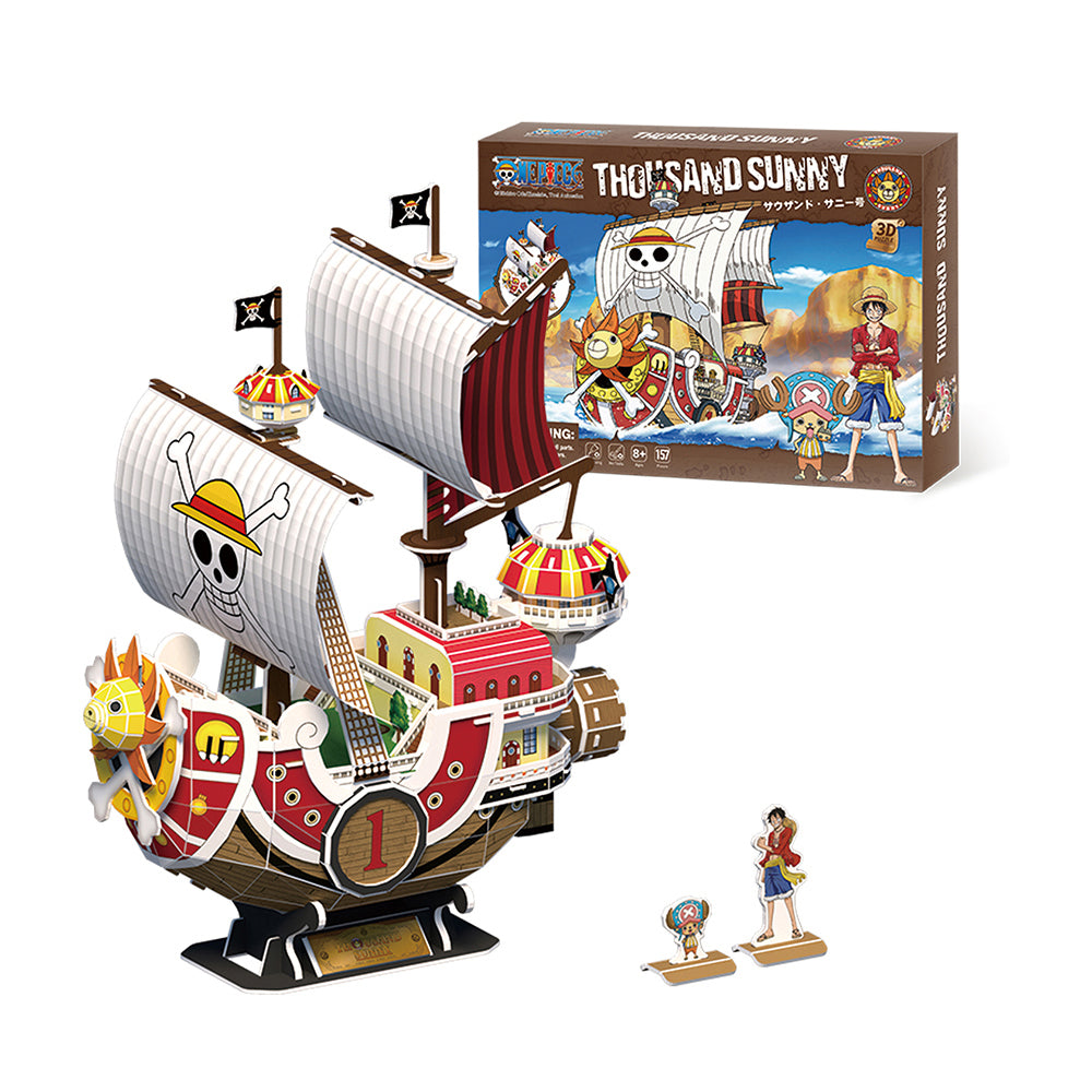 One Piece Thousand Sunny Basic Model 3D Puzzle, 8+ (157 Pieces)