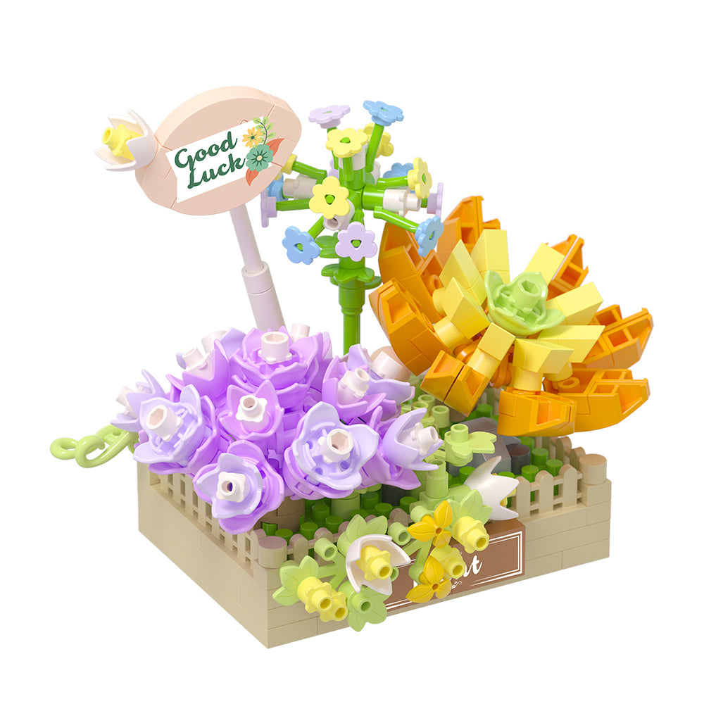 Koco Bricks 02087 Bloom boutique Blessing of Succulents Flourish and Thrive , Ages 6+, Building Blocks 295 Pieces