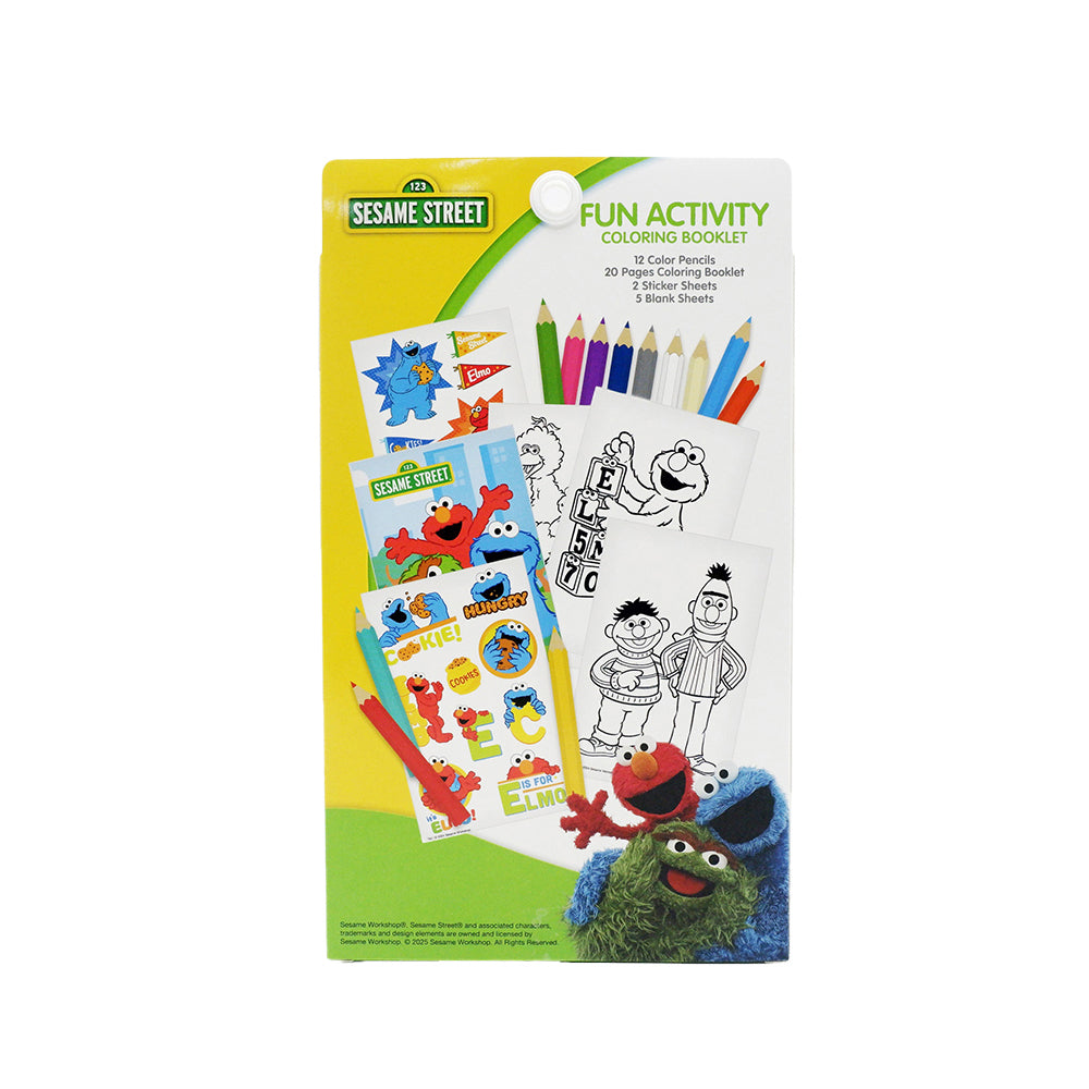 Sesame Street Fun Activity Coloring Booklet