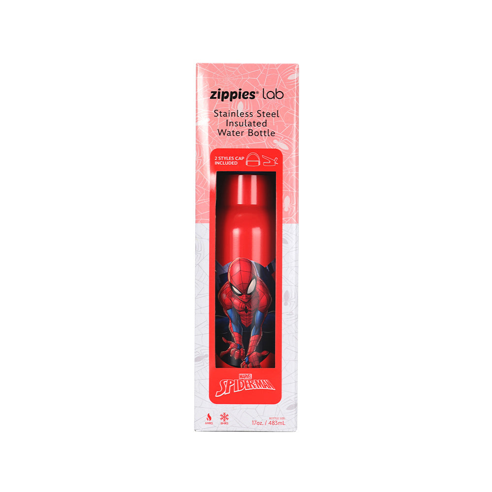 Zippies Lab Stainless Steel Insulated Water Bottle (483ml) - Marvel Spider-Man Main image