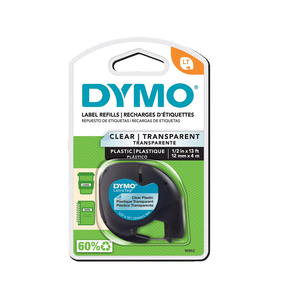 Dymo Label Refills - Clear Plastic