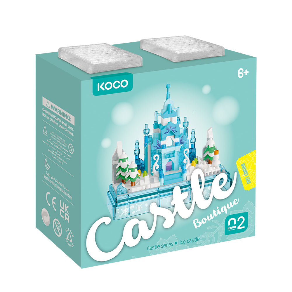 Koco Bricks 02075 Castle Boutique Castle Series, Ice Castle, Ages 6+, Building Blocks 381 Pieces