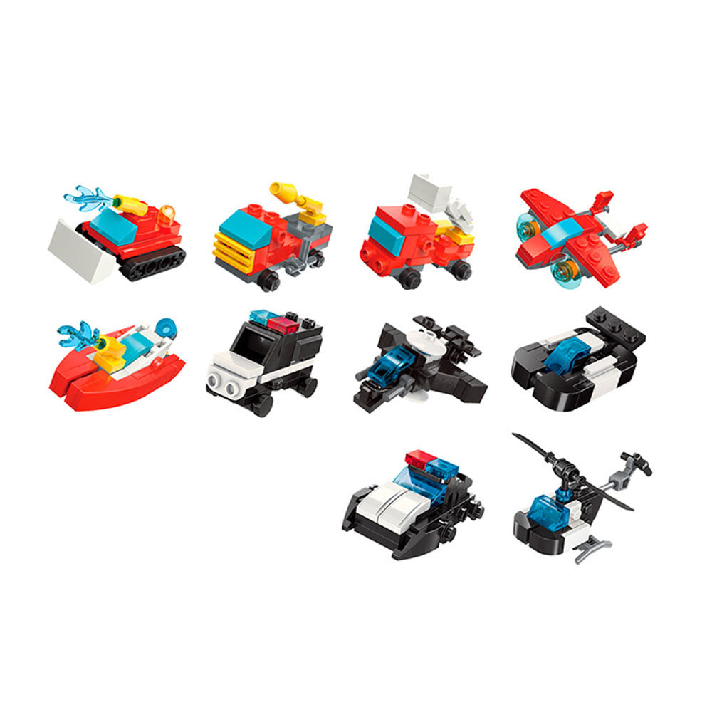 Qman Building Blocks Trans-Collector 2107 Fire Swat