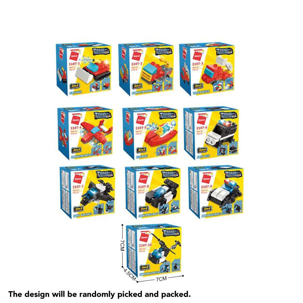 Qman Building Blocks Trans-Collector 2107 Fire Swat Secondary image