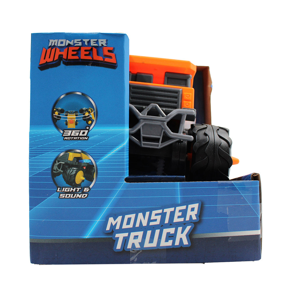 Monster Wheels Big Wheels Engineering Monster Truck with Lights & Sound