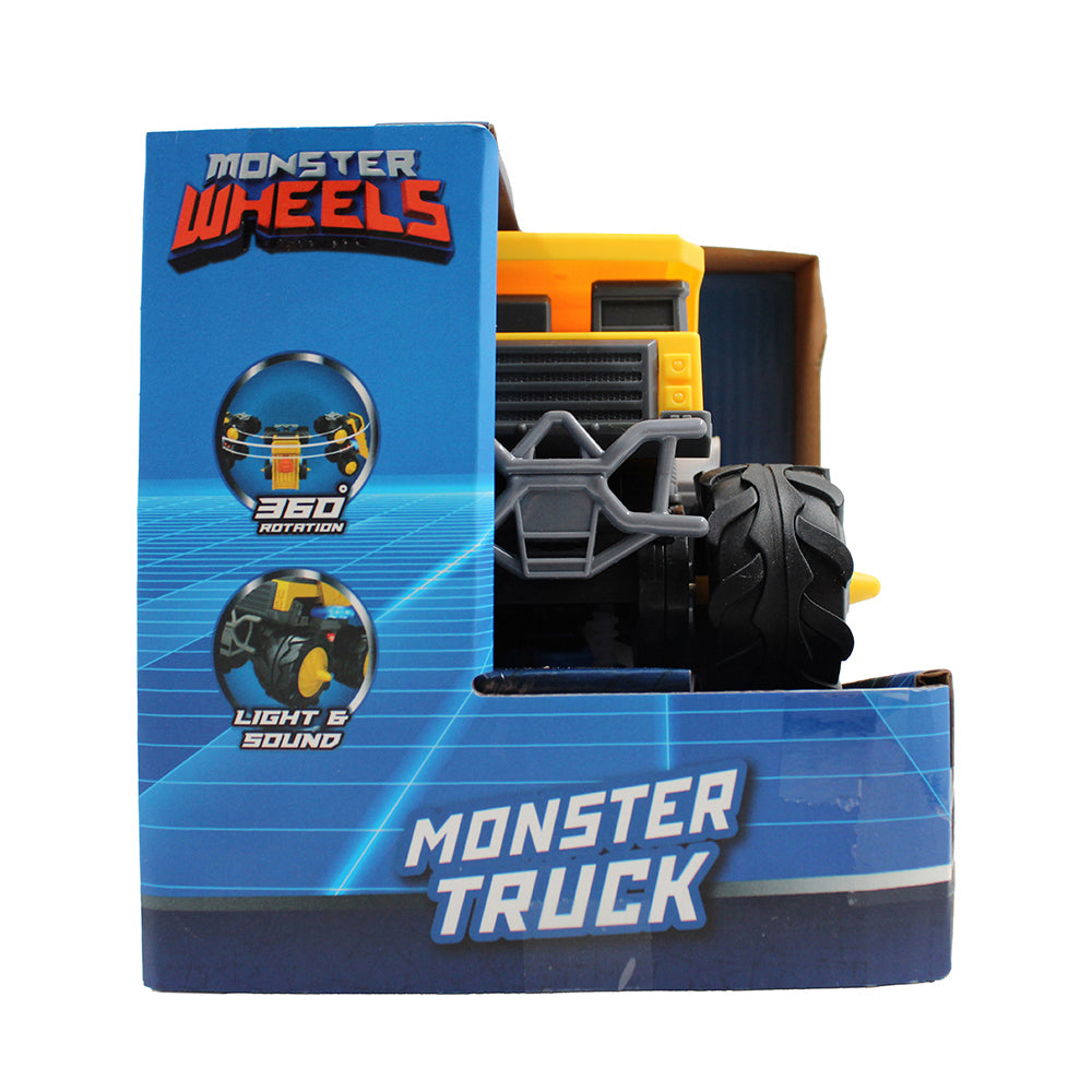 Monster Wheels Big Wheels Engineering Monster Truck with Lights & Sound