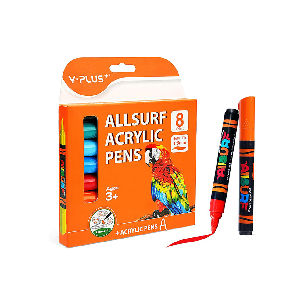 Y-Plus Allsurf Acrylic Pens - 8 Colors