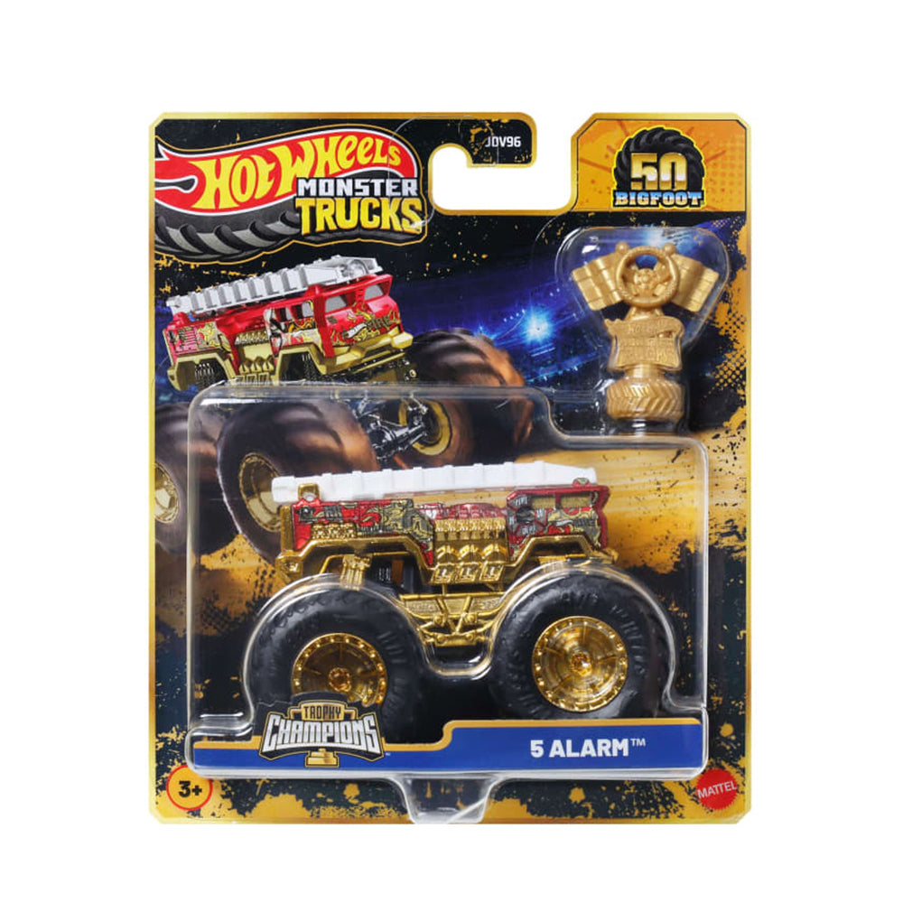 Hot Wheels Monster Trucks Trophy Champions 50 Bigfoot (Assorted)
