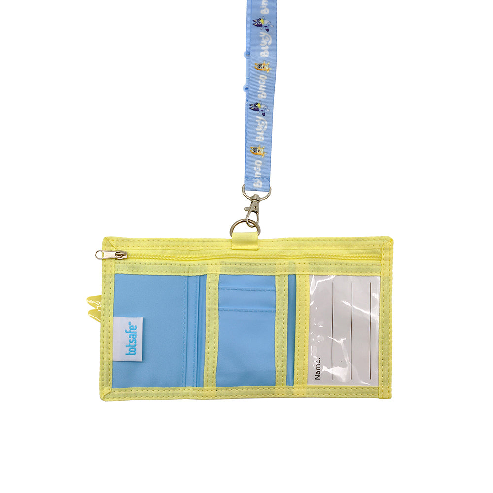 Totsafe Bluey Playful Duo Wallet With Lanyard