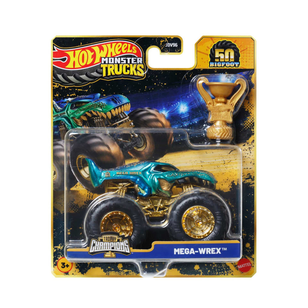 Hot Wheels Monster Trucks Trophy Champions 50 Bigfoot (Assorted)