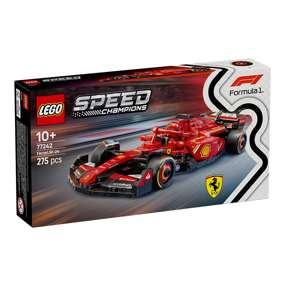 LEGO® Speed Champions Ferrari SF-24 F1® Race Car 77242, Ages 10+, Building Blocks (275 Pieces) Main image