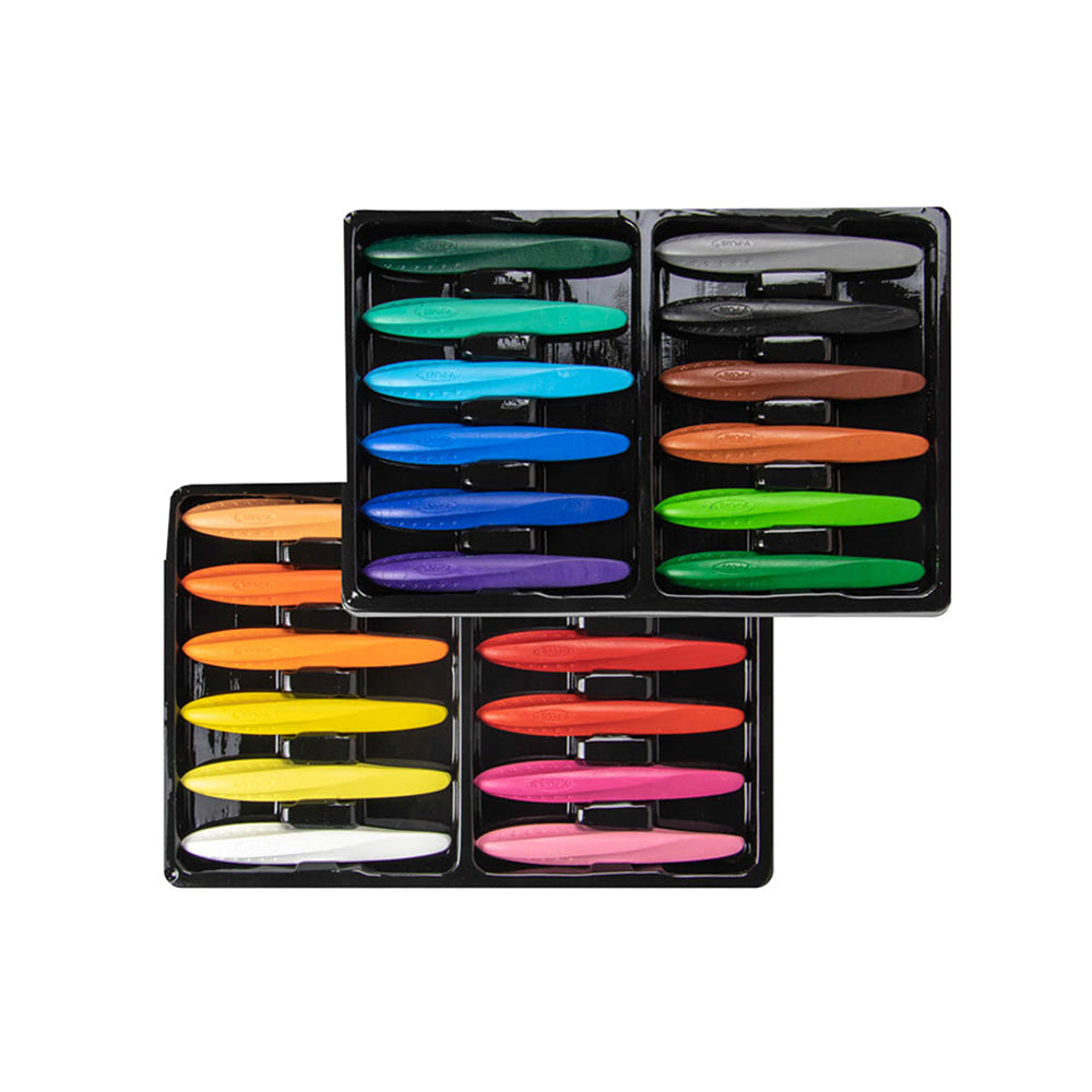 Y-Plus Triangular Peanut Crayon Hand Crayon - 24 colors