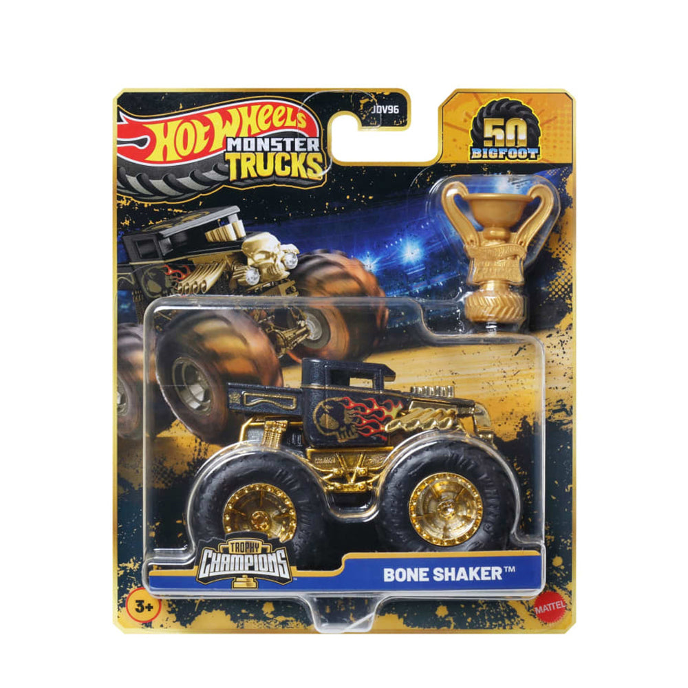 Hot Wheels Monster Trucks Trophy Champions 50 Bigfoot (Assorted)