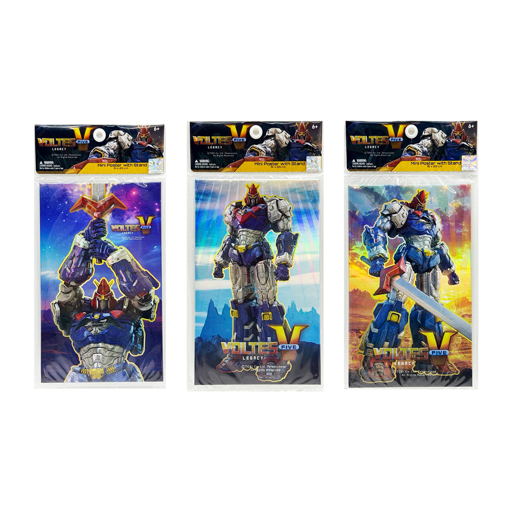 Voltes V Legacy 15x25cm Mini Poster with Stand