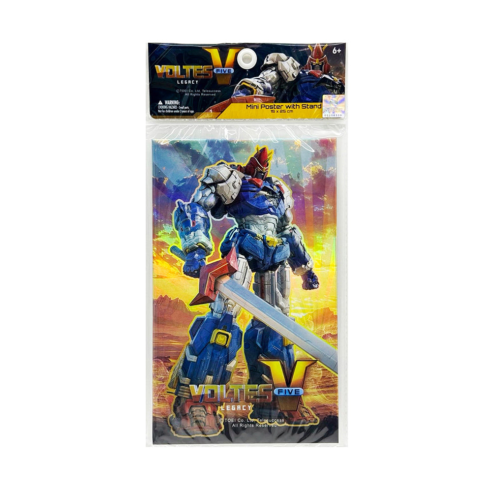 Voltes V Legacy 15x25cm Mini Poster with Stand