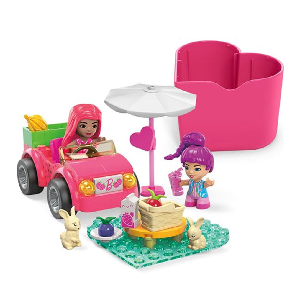 MEGA™ Barbie Color Reveal HKF90 Convertible Road Trip, Ages 4+, Building Blocks (66pcs)