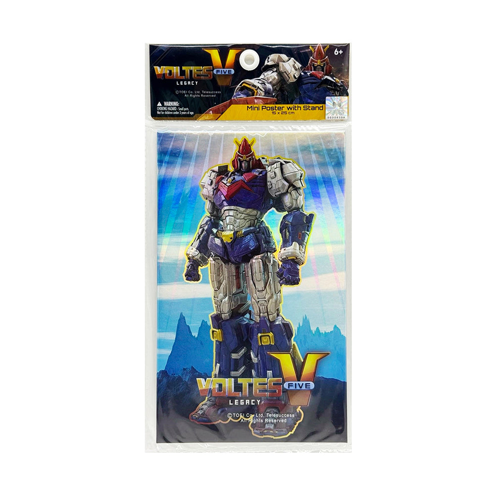 Voltes V Legacy 15x25cm Mini Poster with Stand