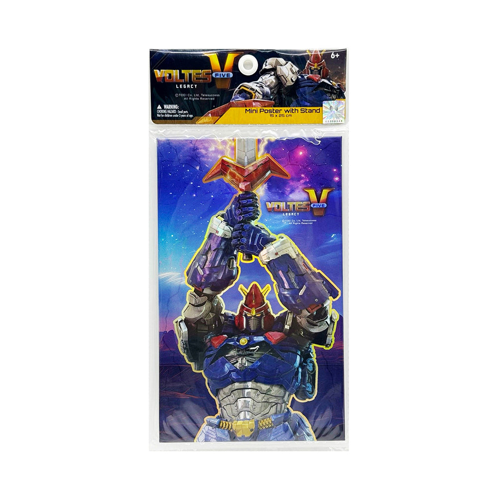 Voltes V Legacy 15x25cm Mini Poster with Stand