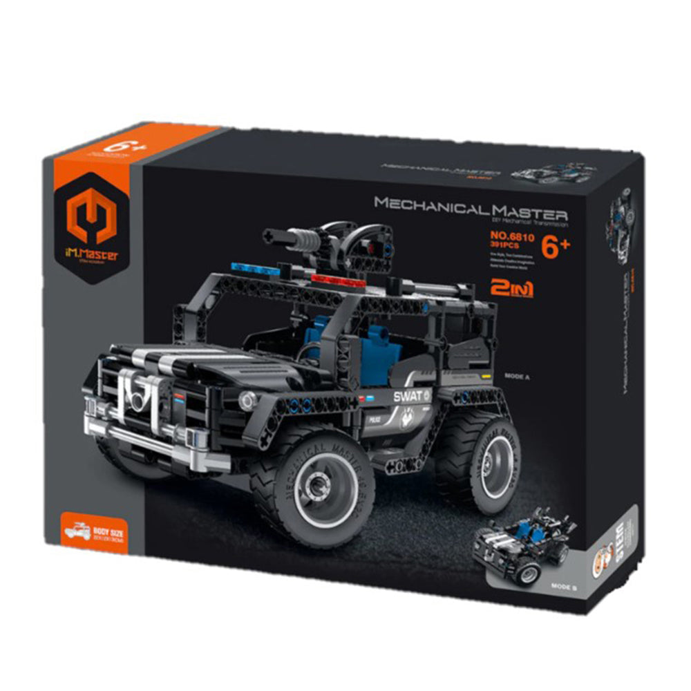 I Mechanical Master SWAT Vehicle 2-in-1 Modes No. 6810 - 391 Pieces Building Bricks Set