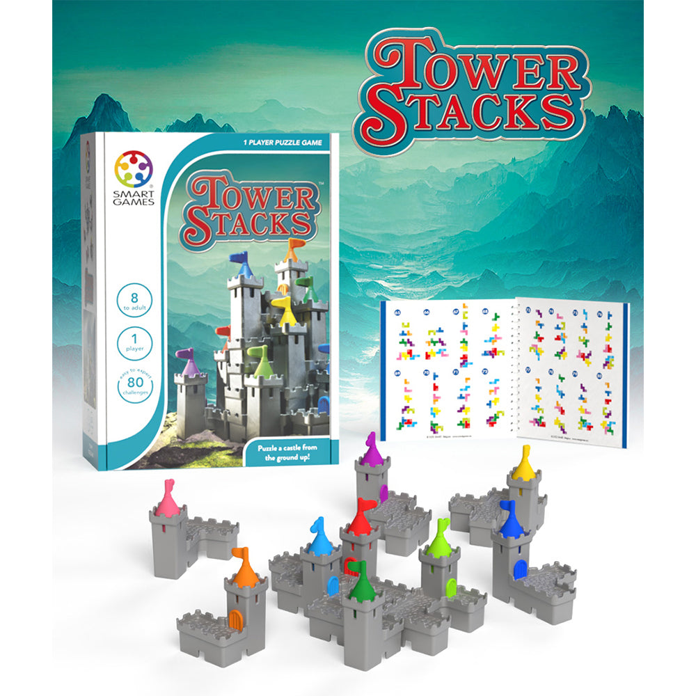 Smart Games 1 Player Puzzle Game - Tower Stacks Main image