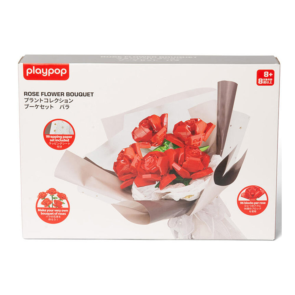 Play Pop Rose Flower Bouquet, For Ages 8+, building Blocks Set, 480 Pieces Main image