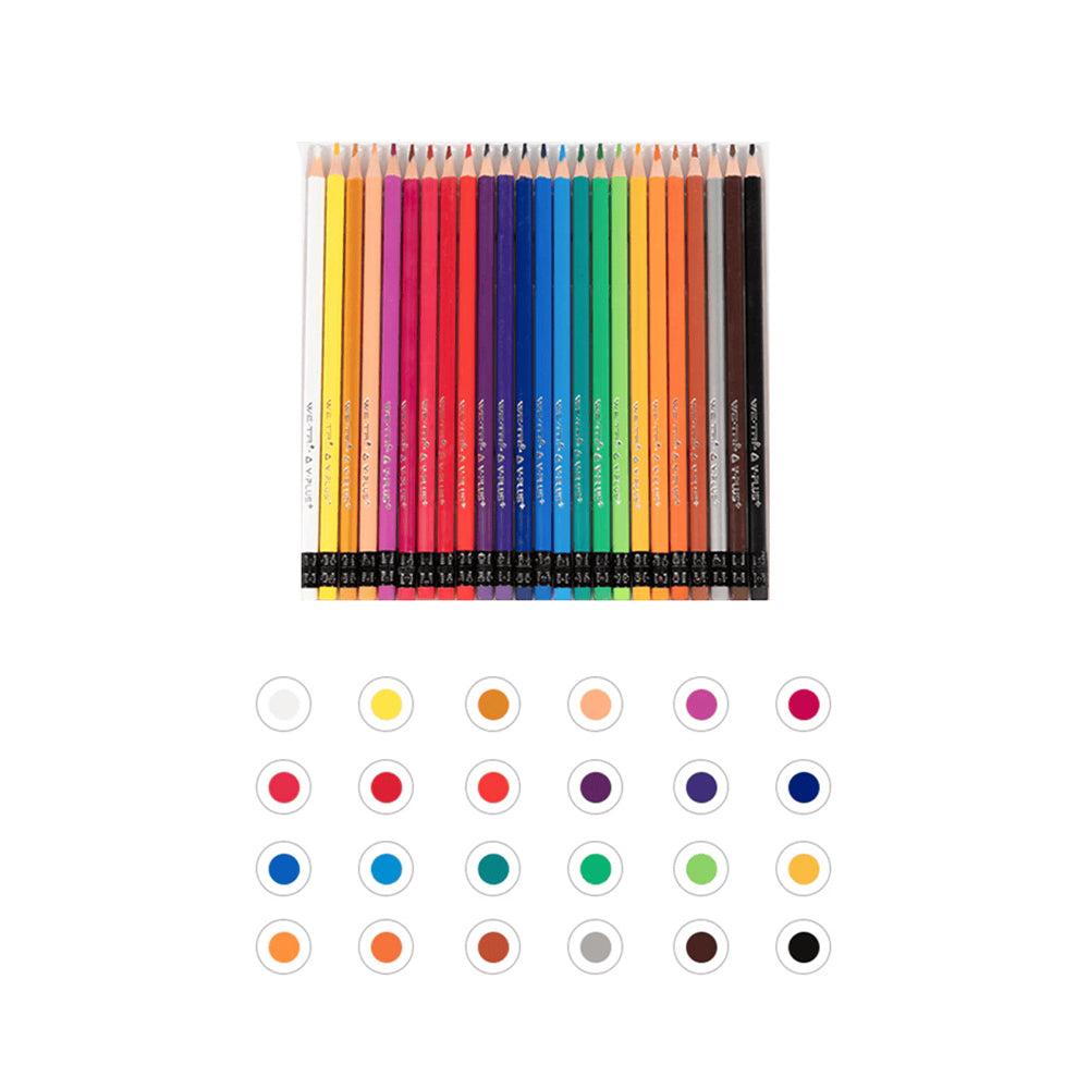 Y-Plus We-Tri Erasable Colour Pencil - 24 Colours Secondary image