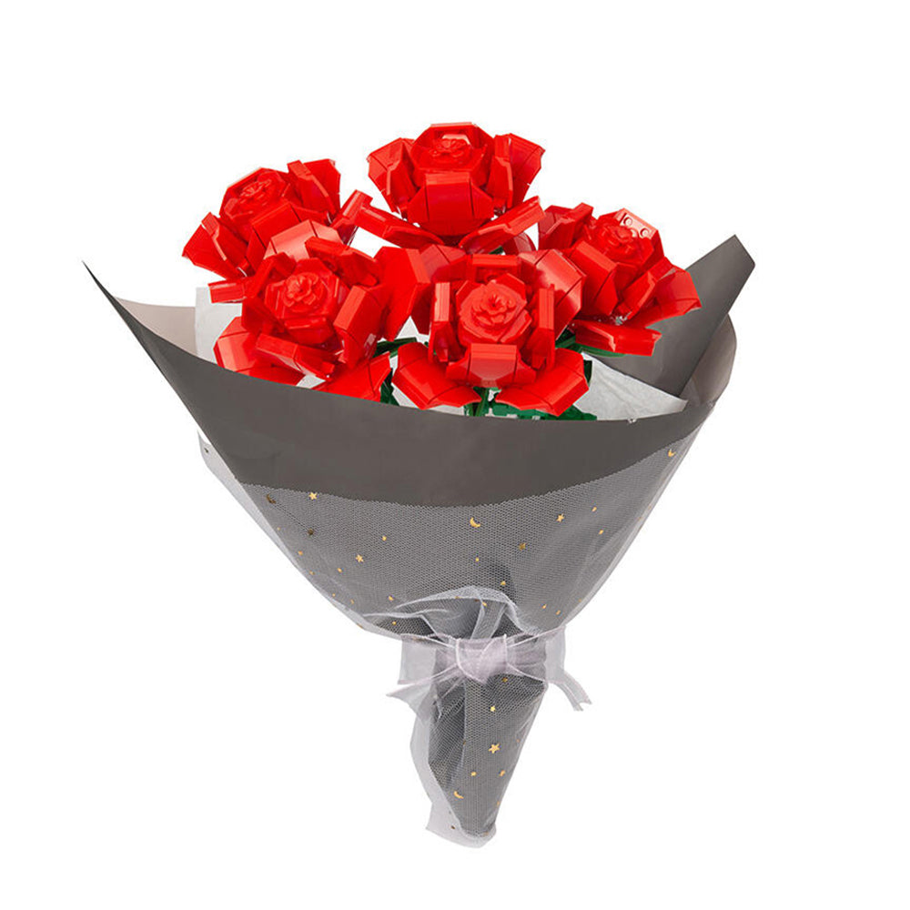 Play Pop Rose Flower Bouquet, For Ages 8+, building Blocks Set, 480 Pieces Secondary image