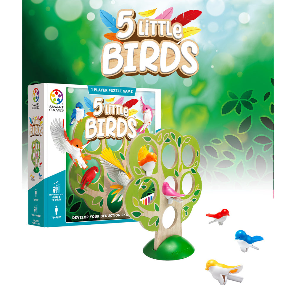 Smart Games 1 Player Puzzle Game - Five Little Birds