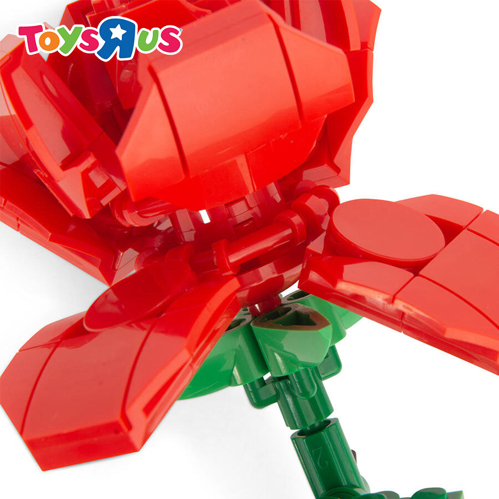 Play Pop Rose Flower Bouquet, For Ages 8+, building Blocks Set, 480 Pieces