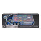 Speed City Stunt Transporter with 11 Vehicles (Blue)