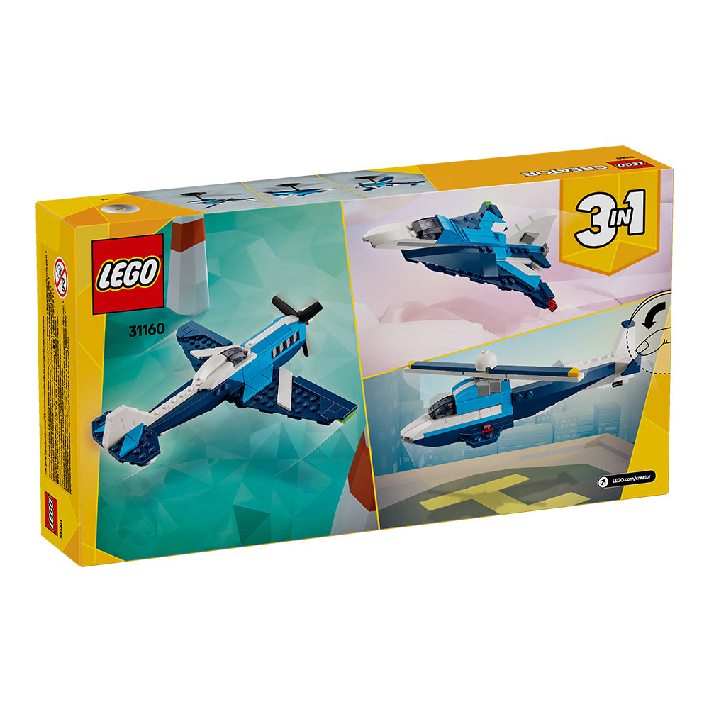 LEGO® Creator 31160 3in1 Aircraft: Race Plane, Ages 7+, Building Blocks (178 Pieces) Secondary image