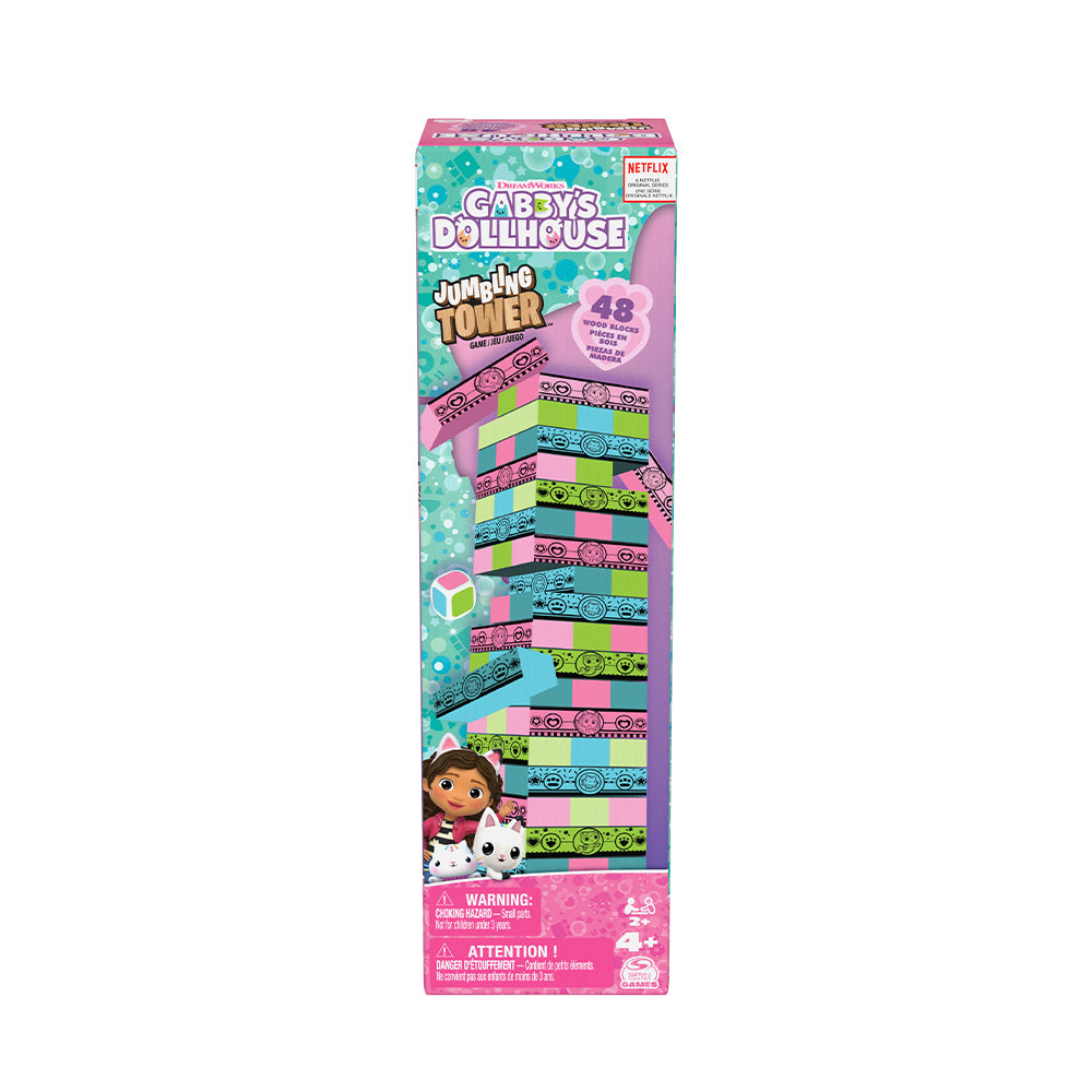 Spin Master Games Gabby's Dollhouse Jumbling Tower Game