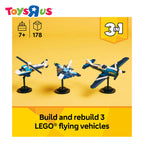 LEGO® Creator 31160 3in1 Aircraft: Race Plane, Ages 7+, Building Blocks (178 Pieces)