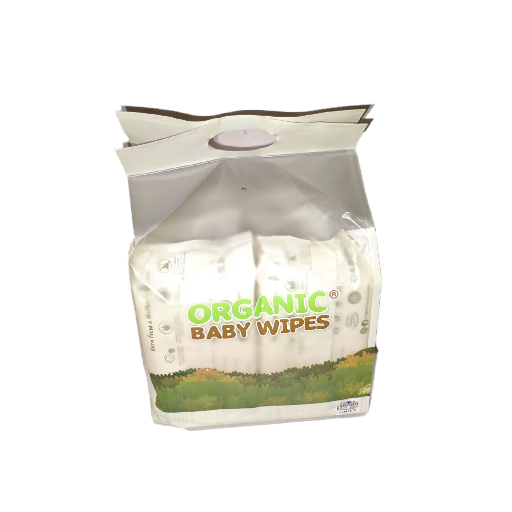Organic Baby Wipes 80's With Cap Bamboo Pack of 6 Main image