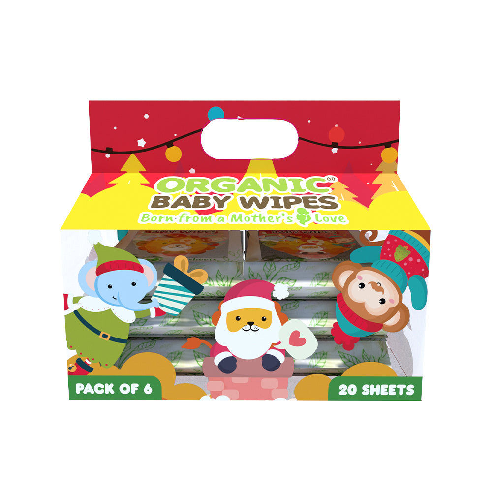 Organic Baby Wipes 20s (Bundle of 6)