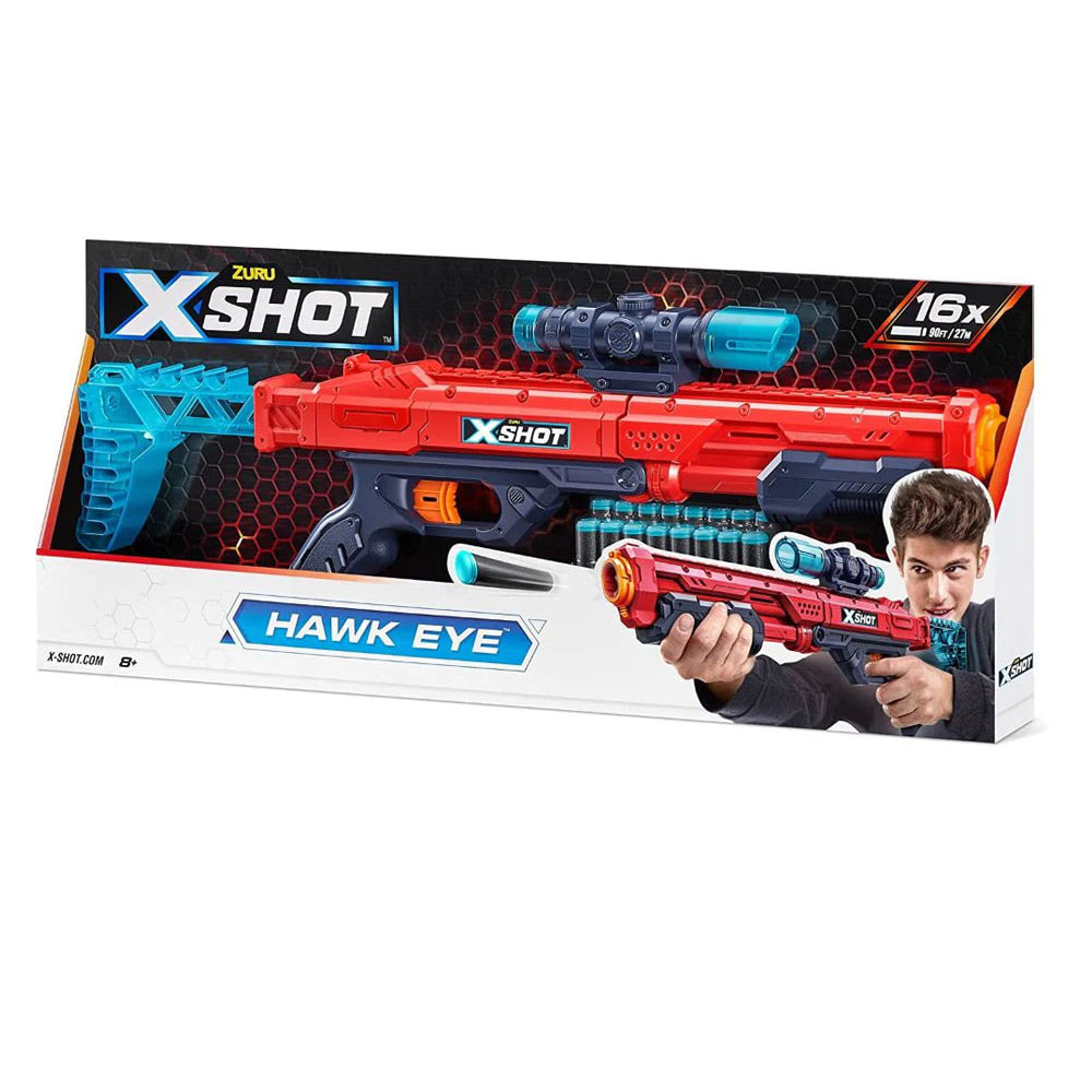 X-Shot Excel Hawk Eye with 16 Foam Darts