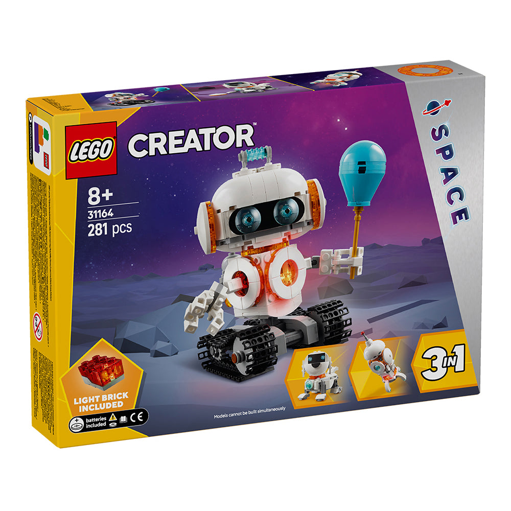 LEGO® Creator 31164 3in1 Space Robot, Ages 8+, Building Blocks (281 Pieces)