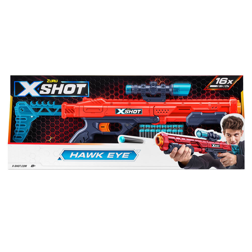 X-Shot Excel Hawk Eye with 16 Foam Darts