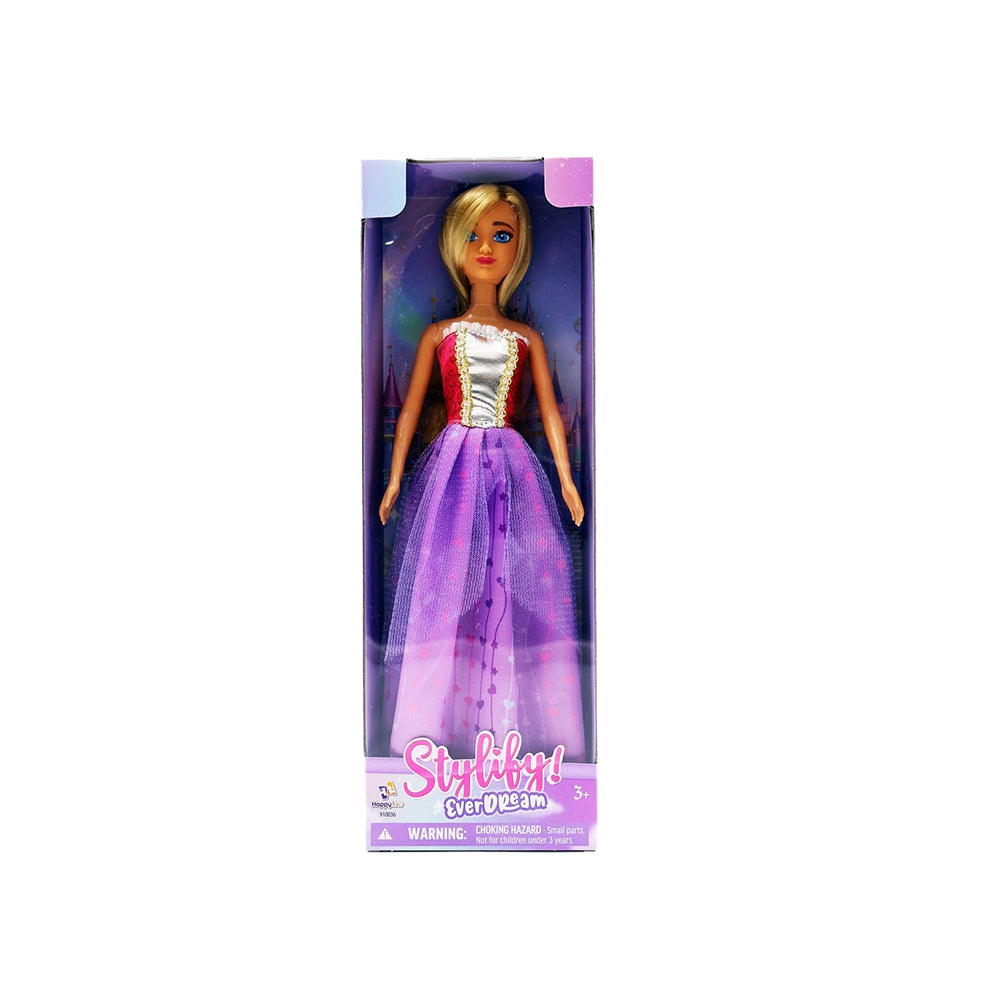 Stylify! Everdream Princess 12-Inch Doll - Purple and Pink Dress Main image