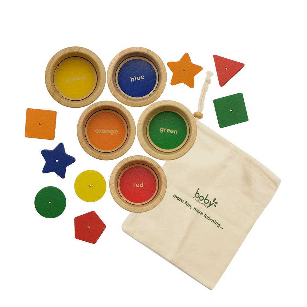 Boby Wooden Sorting and Fishing Game