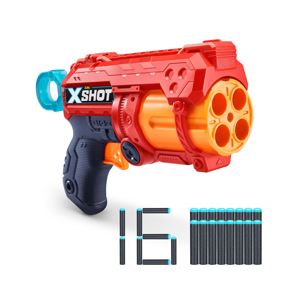 X-SHOT Excel Fury 4, 36377, Age 8+, 16 Foam darts