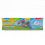123 Sesame Street 4- Pack Dough - Blue, Green, Yellow and Red
